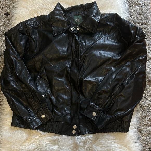 Black Faux Leather jacket